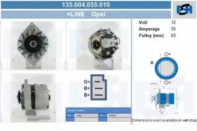 CV PSH 135004055010 -  Генератор
